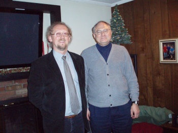 Svečiuose pas žymų Japonijos filosofijos tyrėją, lietuvių kilmės profesorių Thomą P. Kasulį (dešinėje) Ohajo universitete