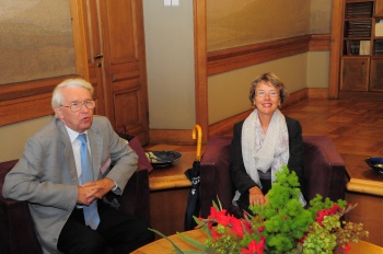 VU rektorius akad.B.Juodka susitiko su Europos universitetų asociacijos (EUA) generaline sekretore Lesley Wilson. V.Naujiko nuotr.