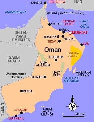 Omano žemėlapis