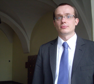 Vilniaus universiteto Studentų atstovybės (VU SA) prezidentas Liutauras Gudžinskas.