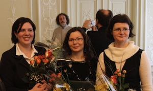 2010 m. Kultūros ministerijos premijos laureatės - Aušra Rinkūnaitė, Nijolė Klingaitė-Dasevičienė, Sondra Rankelienė.