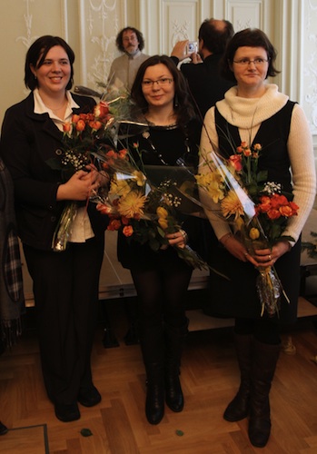 2010 m. Kultūros ministerijos premijos laureatės - Aušra Rinkūnaitė, Nijolė Klingaitė-Dasevičienė, Sondra Rankelienė