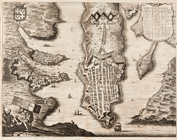 Dapper, O. Umbstaendliche und eigentliche Beschreibung von Africa... Amsterdam, 1670 Olandų gydytojo ir rašytojo Olferto Dapperio (1636–1689) veikalas Išsamus ir tikras Afrikos aprašymas iki mūsų laikų yra laikomas afrikanistikos raktiniu tekstu, nors jo autorius niekada nebuvo išvykęs iš Olandijos. Maltos sostinė Valeta (Valletta, maltiečių k. Il-Belt – „Miestas“) pavaizduota iš paukščio skrydžio. 