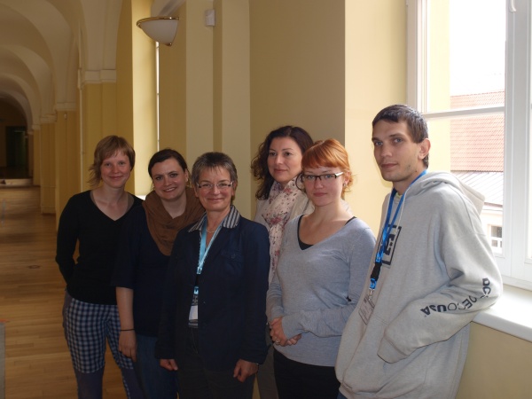 Iš kairės į dešinę: projekto dalyviai - Pavlina Omastova, Heike Wilhelm, dr. Gertrud Pannier, Irene Schachl, Indra Andrijauskaitė, Stancho Yordanov. V. Denisenko nuotr.
