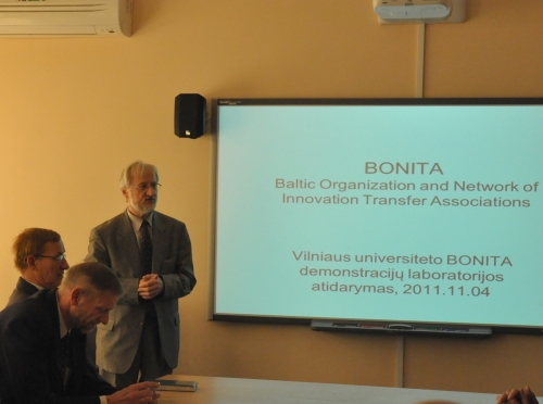 Projekto BONITA rezultatus pristatė projekto Vilniaus universitete vadovas Antanas Mitašiūnas.