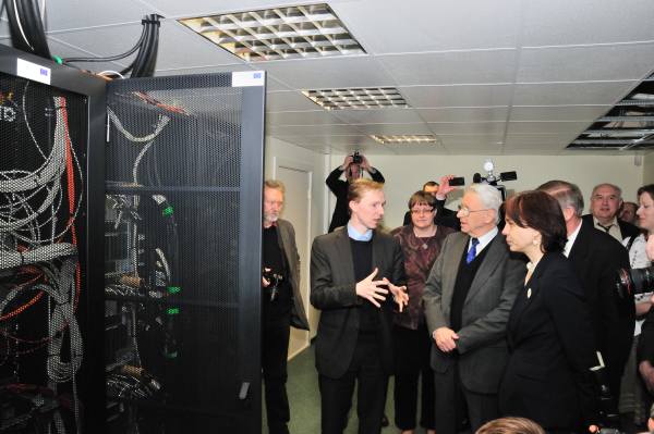 VU MIF pradėjo veikti vienas pajėgiausių superkompiuterių Lietuvoje. V. Naujiko nuotr.