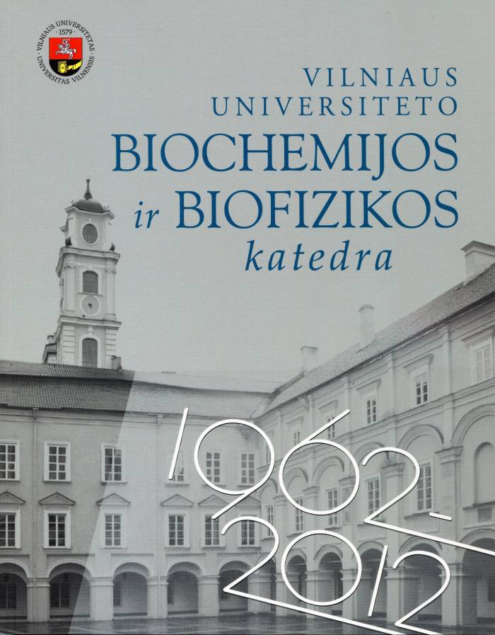 VU Biochemijos ir biofizikos katedros jubiliejui skirtas leidinys. VU archyvo nuotr.