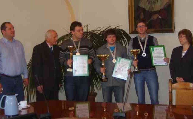 Europos studentų šimtalangių šaškių čempionate VU Medicinos fakulteto 5 kurso studentas Mantas Janavičius užėmė trečią vietą. Organizatorių nuotr.