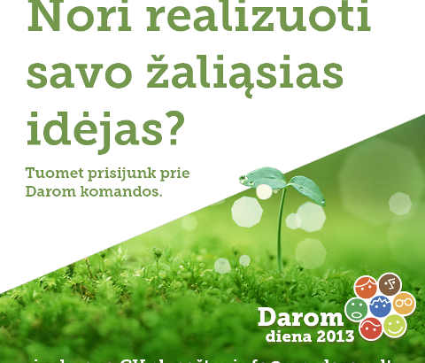 Prisijunk prie „Darom“ komandos!