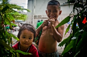 Vaikai Tailande. B. Tilmantaitės nuotr.